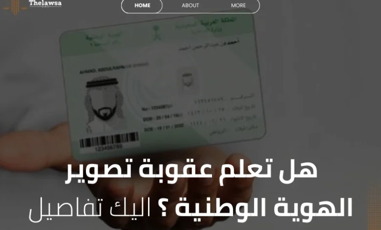 عقوبة تصوير الهوية الوطنية
