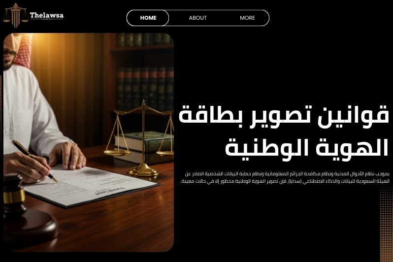 عقوبة تصوير الهوية الوطنية