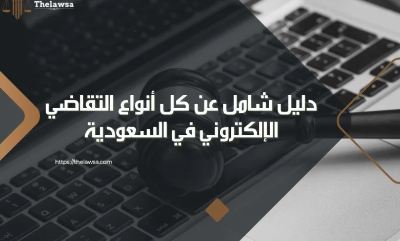 أنواع التقاضي الإلكتروني