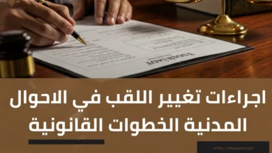 اجراءات تغيير اللقب في الاحوال المدنية