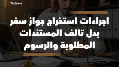 اجراءات استخراج جواز سفر بدل تالف