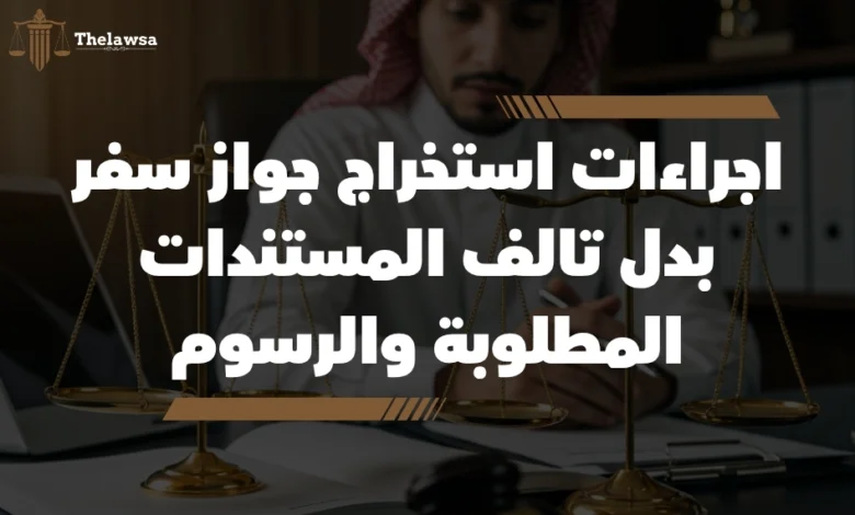 اجراءات استخراج جواز سفر بدل تالف