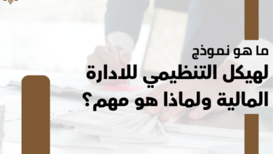 نموذج الهيكل التنظيمي للادارة المالية