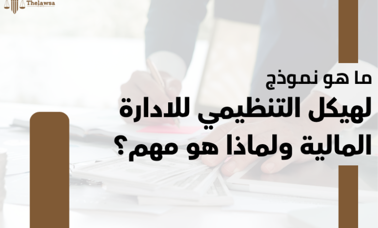 نموذج الهيكل التنظيمي للادارة المالية