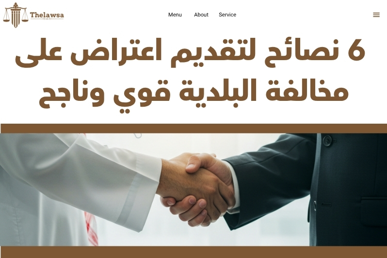 اعتراض على مخالفة البلدية