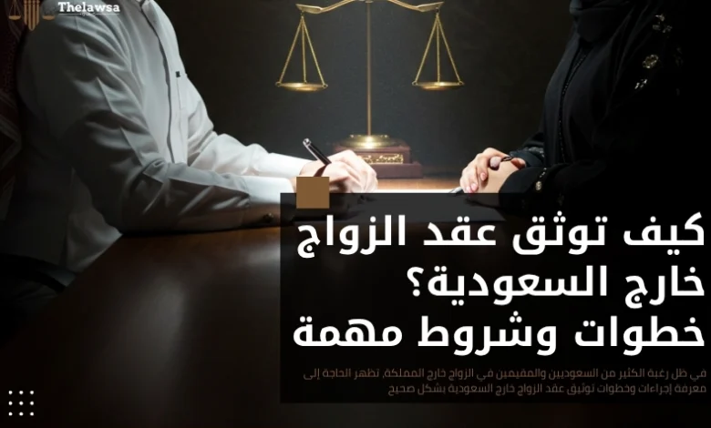 عقد الزواج خارج السعودية