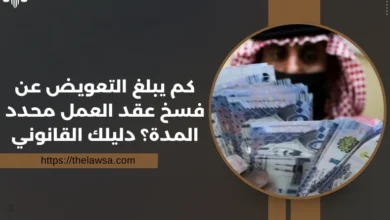 التعويض عن فسخ عقد العمل محدد المدة