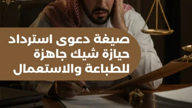 دعوى استرداد حيازة شيك