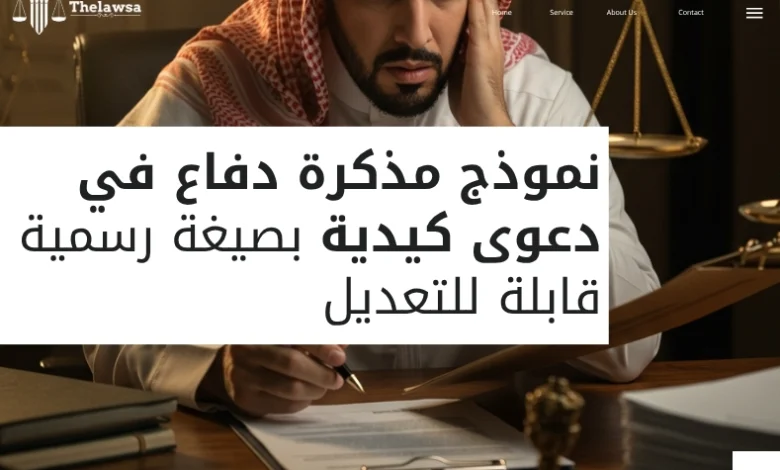 مذكرة دفاع في دعوى كيدية