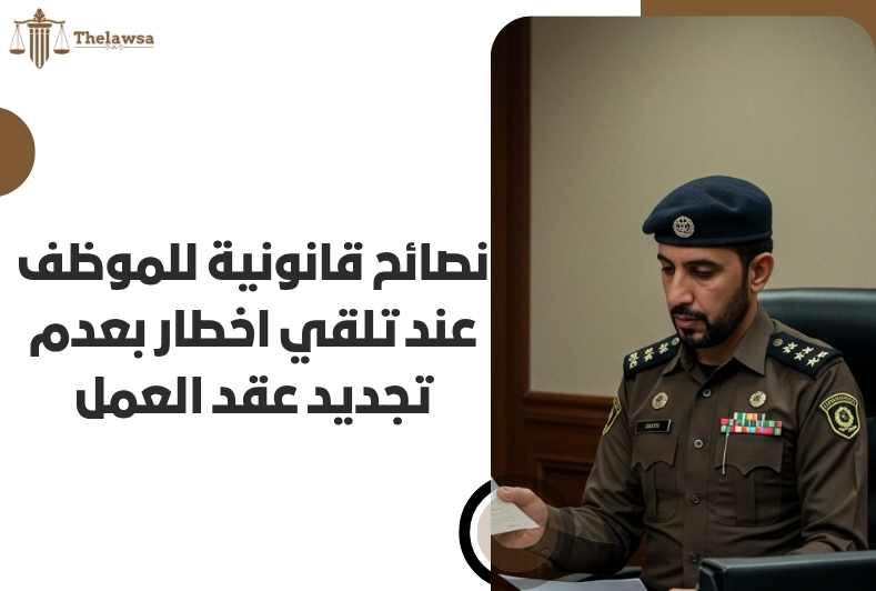 اخطار بعدم تجديد عقد العمل
