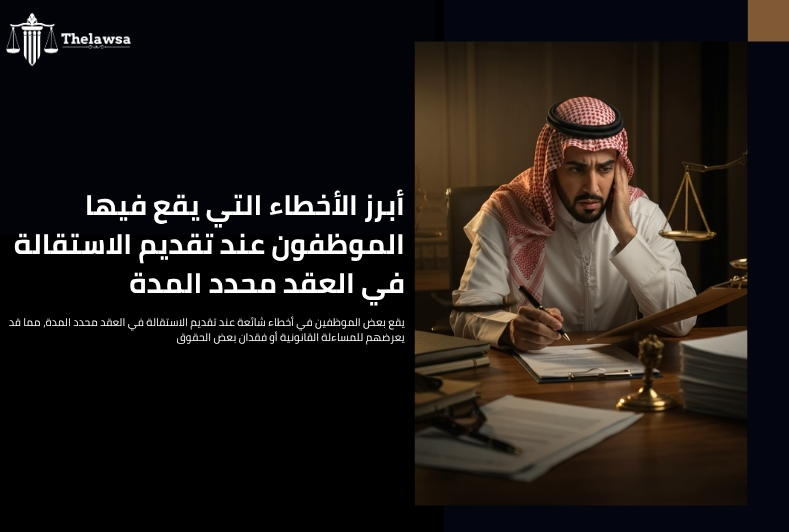 الاستقالة في العقد محدد المدة
