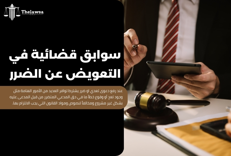 دعوى تعدي او ضرر