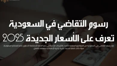 رسوم التقاضي في السعودية