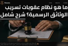 نظام عقوبات تسريب الوثائق الرسمية