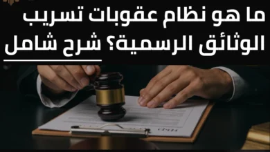 نظام عقوبات تسريب الوثائق الرسمية