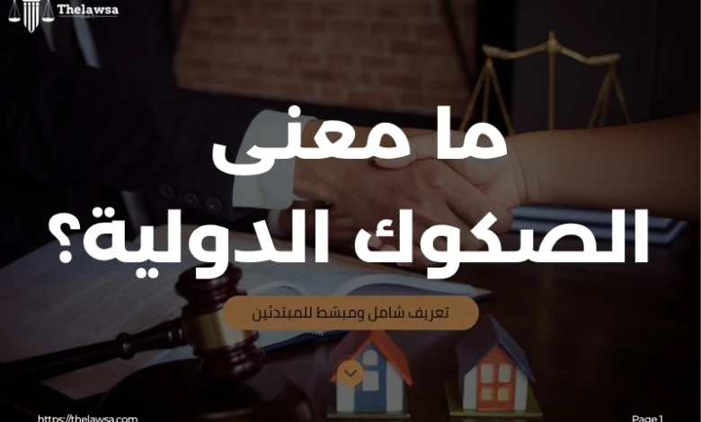 ما معنى الصكوك الدولية