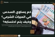 كم يساوي السدس في الميراث