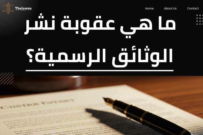 نظام عقوبات تسريب الوثائق الرسمية