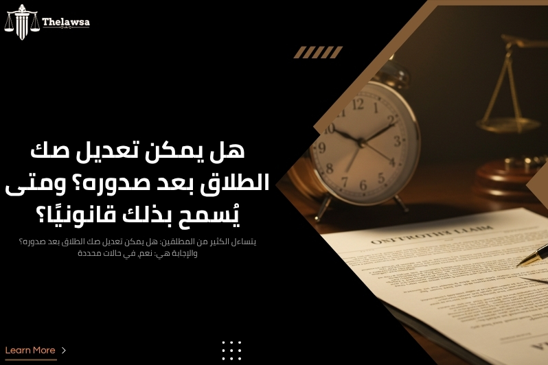ماذا يكتب في صك الطلاق