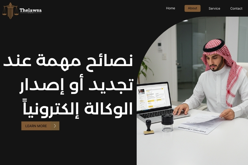 تجديد الوكالة الكترونيا
