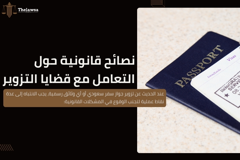 تزوير جواز سفر سعودي