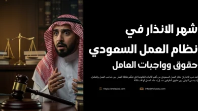 شهر الانذار في نظام العمل السعودي