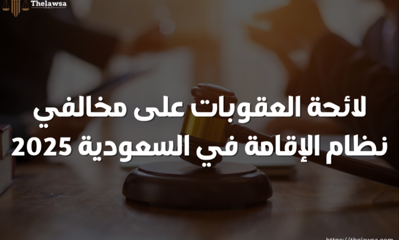 لائحة العقوبات على مخالفي نظام الإقامة في السعودية