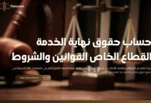 حساب حقوق نهاية الخدمة القطاع الخاص