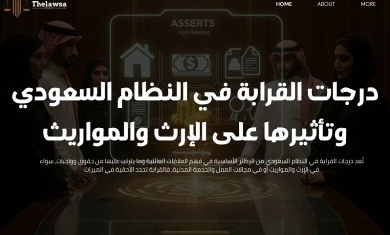 درجات القرابة في النظام السعودي