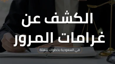 الكشف عن غرامات المرور