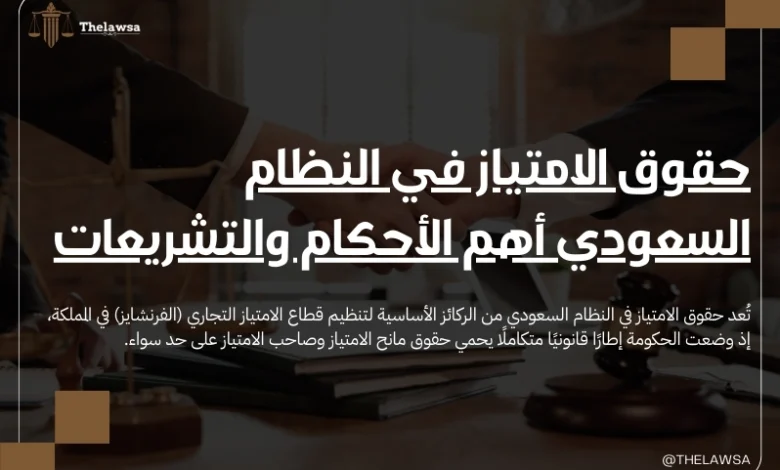 حقوق الامتياز في النظام السعودي