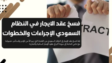 فسخ عقد الايجار في النظام السعودي