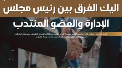 الفرق بين رئيس مجلس الإدارة والعضو المنتدب
