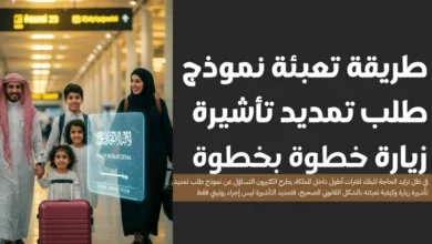 نموذج طلب تمديد تأشيرة زيارة