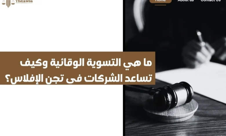 ما هي التسوية الوقائية