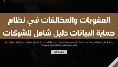 العقوبات والمخالفات في نظام حماية البيانات