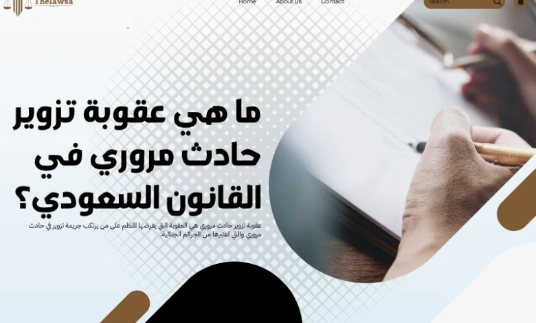 ما هي عقوبة تزوير حادث مروري