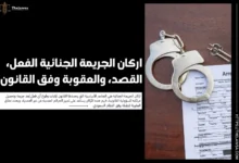 اركان الجريمة الجنائية