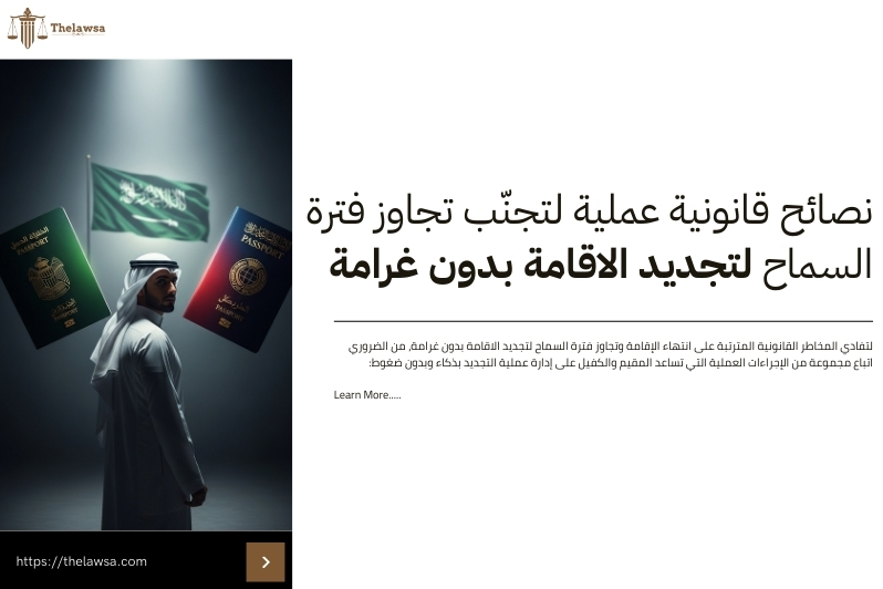 فترة السماح لتجديد الاقامة بدون غرامة