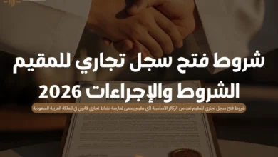 شروط فتح سجل تجاري للمقيم