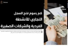 كم رسوم فتح السجل التجاري