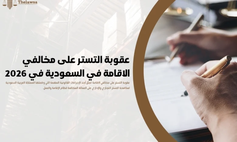 عقوبة التستر على مخالفي الاقامة