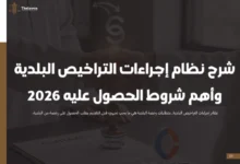 نظام إجراءات التراخيص البلدية