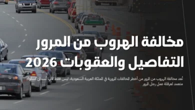 مخالفة الهروب من المرور