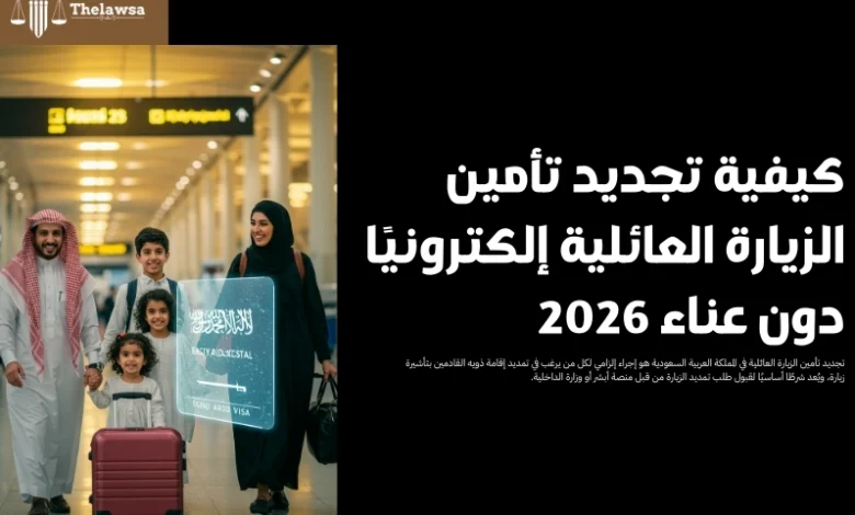 تجديد تأمين الزيارة العائلية