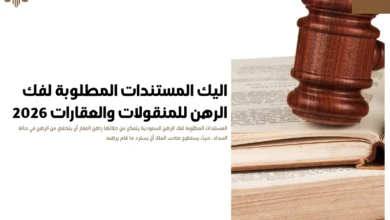 المستندات المطلوبة لفك الرهن