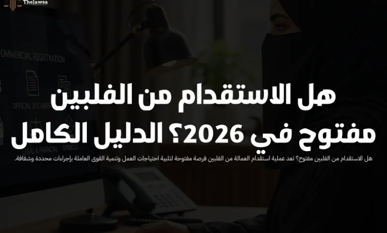 هل الاستقدام من الفلبين مفتوح