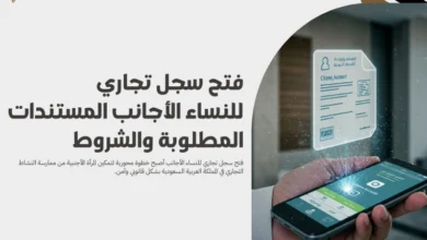 فتح سجل تجاري للنساء الأجانب