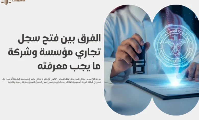 شروط فتح سجل تجاري بدون محل