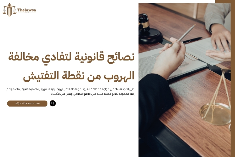 مخالفة الهروب من نقطة التفتيش